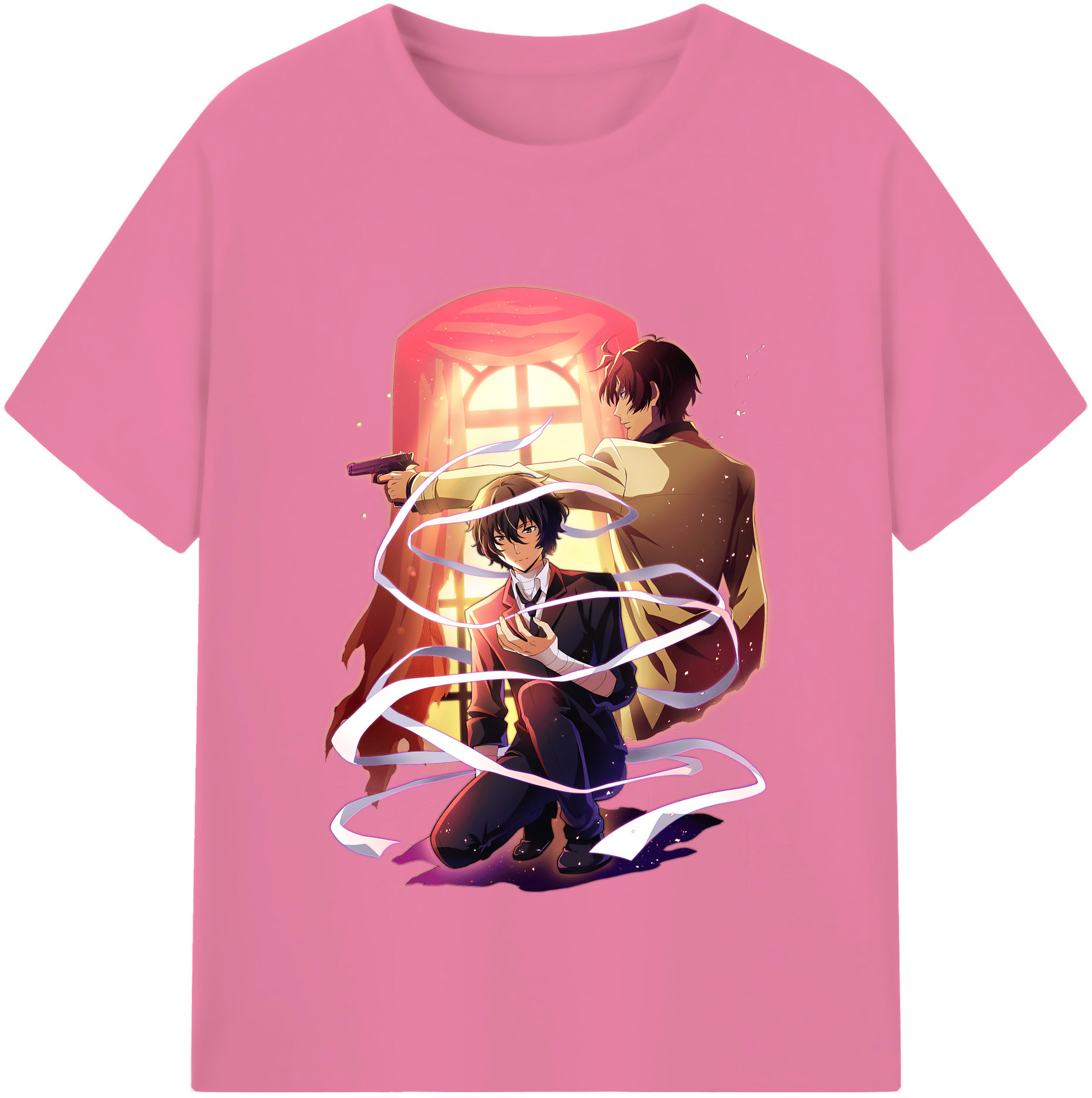 （画像用） 文豪ストレイドッグス Bungo Stray Dogs 綿100％半袖Tシャツ（フロントプリント）